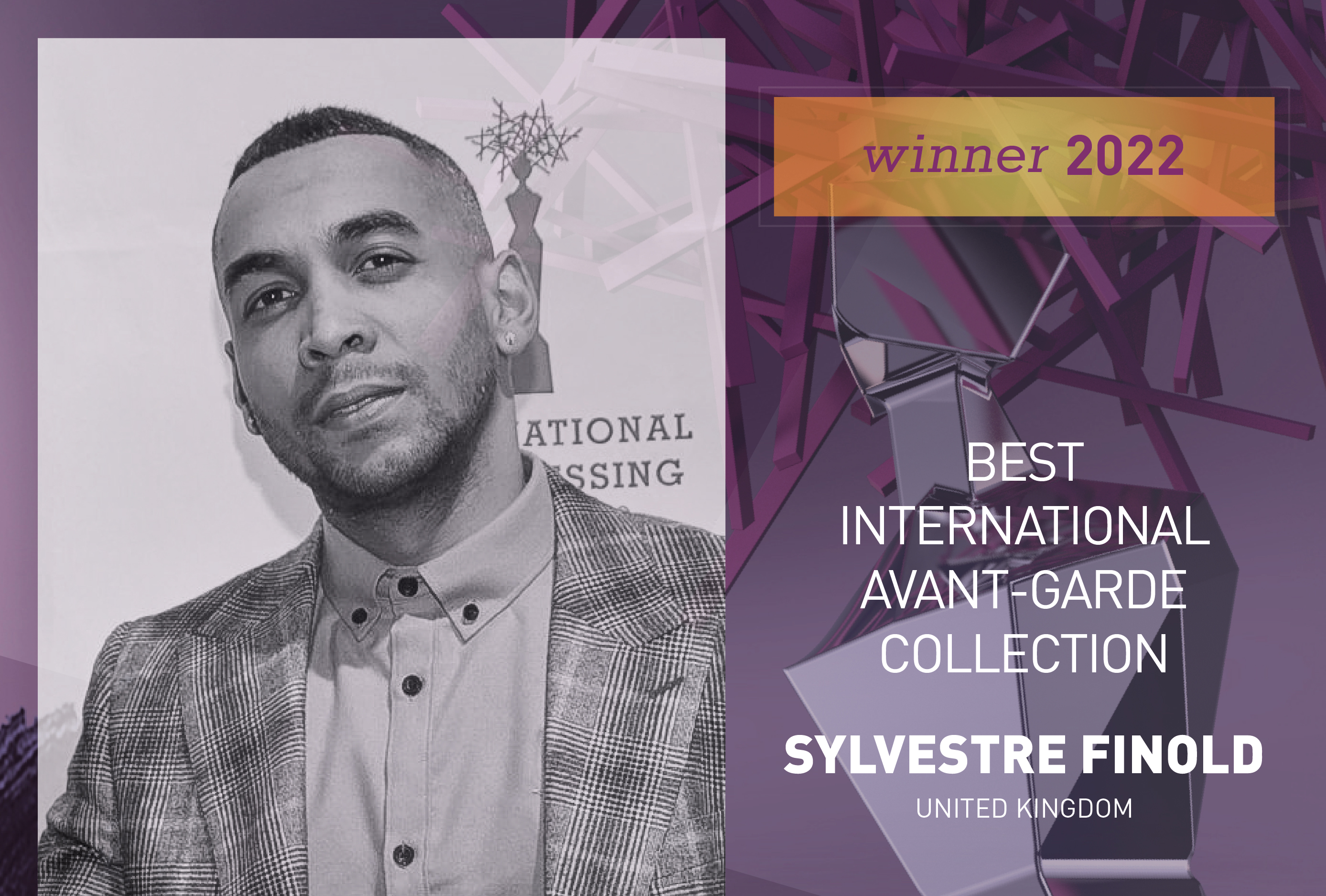Sylvestre Finold, winner of Best International Avant- garde Collection at the 2022 International Hairdressing Awards